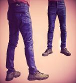 Calça Jeans Resinada Skinny Premiun Denim Azul Gangster (4054)