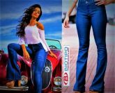 Calça Jeans Feminina Biotipo Flare Hot Pant Corpete M18141