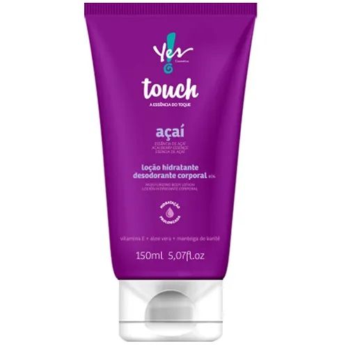 LOÇÃO HIDRATANTE AÇAÍ DESODORANTE CORPORAL YES! TOUCH 150ML - YES COSMÉTICS (306013)